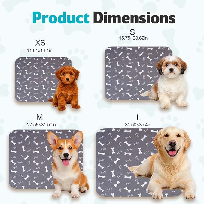 Puppy Pads for Dogs, 2026 New Washable Puppy Pads with Pheromones, Pee Pads for Dogs & Cats, Durable Leak-Proof & Anti-Slip Pet Training Pads for Home & Travel, Reusable (Brown, 31.5" x 35.4")