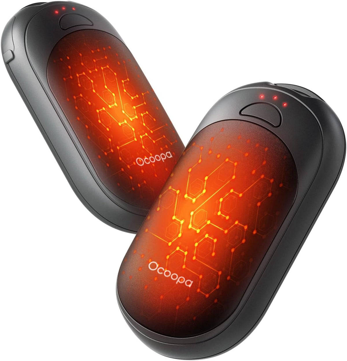 OCOOPA Rechargeable Magnetic Hand Warmers - Pocket-Sized, 3 Heat Settings, Lasts Up to 8 Hours | Ideal for Outdoor Activities