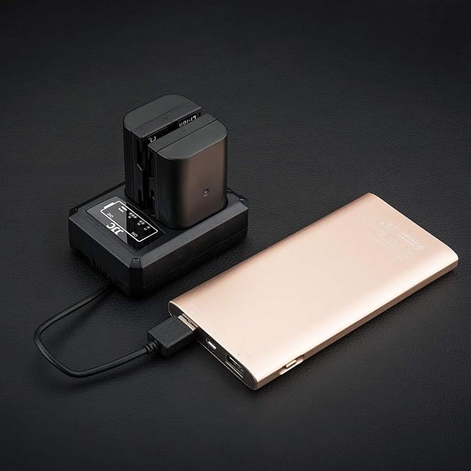 JJC DMW-BLF19 & DMW-BLK22 Battery Charger USB Dual Slot