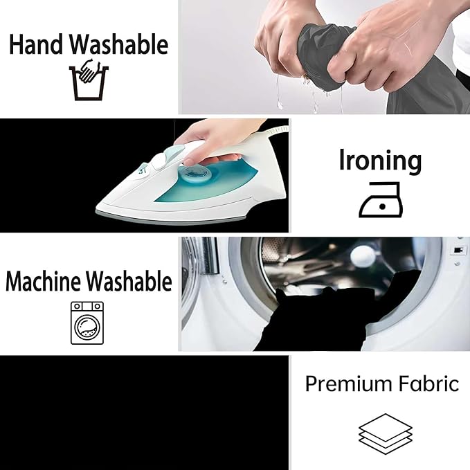 Black Photo Backdrop for Photoshoot, Fabric Background for Product Photography
