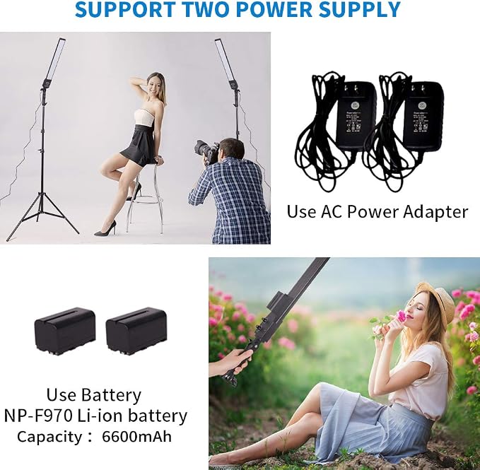 LED Video Light Battery Powered Photography Light Portable Handheld Wand