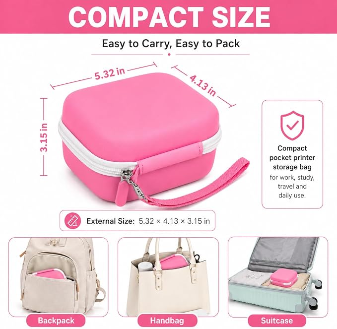 ANKHOH Label Maker Case for Memoking T02/ for Phomemo M02/ M02S/ M02 Pro/ Q30S/