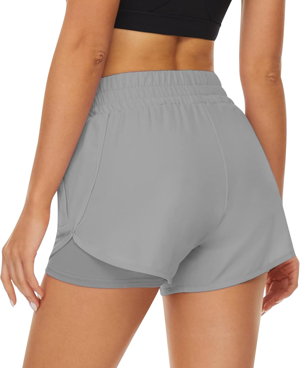 Skiennix Athletic Shorts for Women - Quick Dry High-Waisted Running Shorts with Pockets | 2 Pack