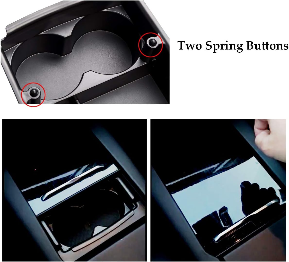 Jaronx Compatible with Tesla Model X/S Center Console Organizer 2016-2021