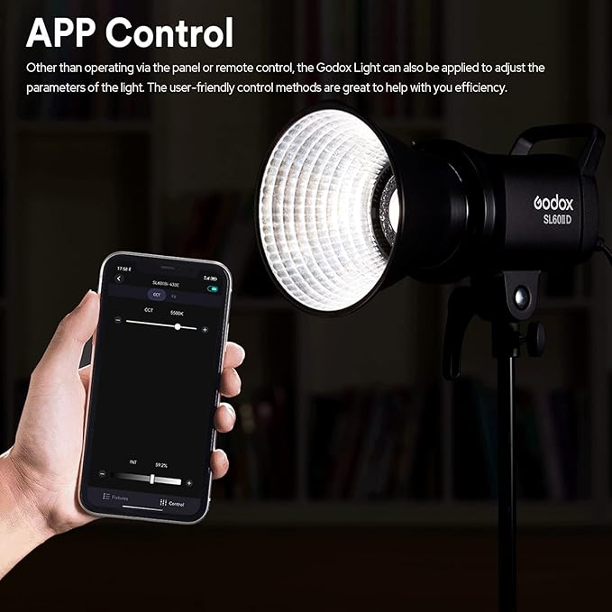 Godox SL60 SL60IID 70W LED Video Light, Cob Video Light Bowens Mount LED Studio