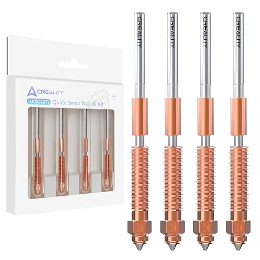 Creality Official K1 SE Nozzles, 0.8mm 4PCS Quick-Swap 3D Printer Nozzle Kit