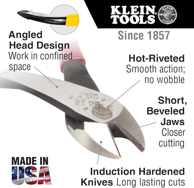 Klein Tools 92906 Tool Set, Basic Kit has Klein Hand Tools for Apprentice or Home: Pliers, Wire Stripper / Cutter, Screwdrivers, 6-Piece