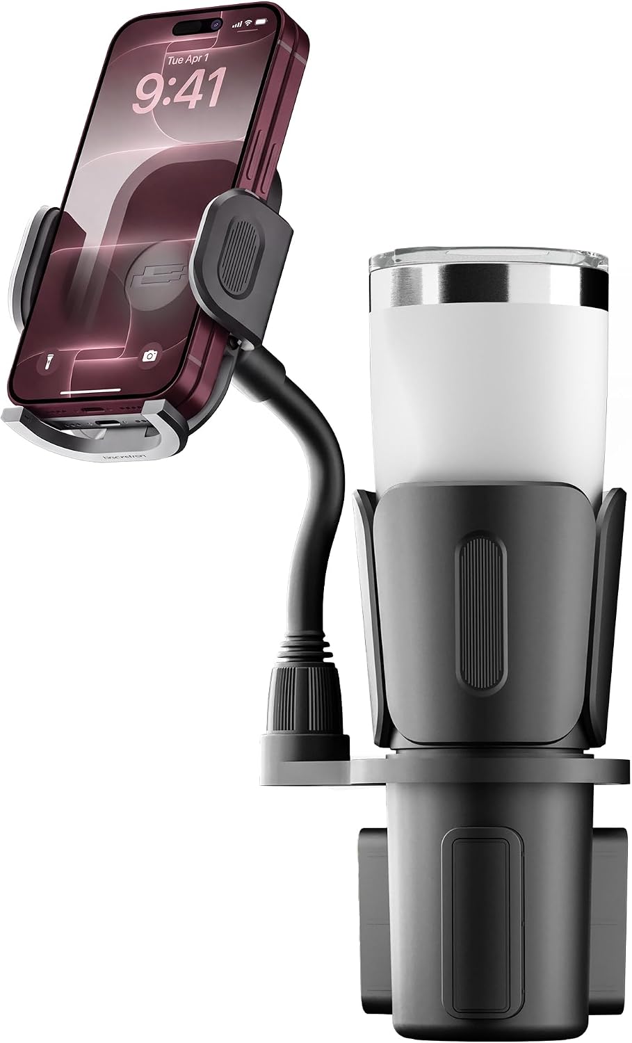 Bracketron TripGrip 2.0 Cup Holder Phone Mount, Metal Gooseneck