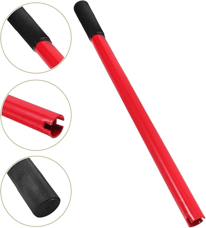 Jack Handle,Floor Jack Hydraulic Bottle Big Red Vertical Car Handle Replacement, Bottle Jack Handle with Handle Sleeve（Red，20t-32t）