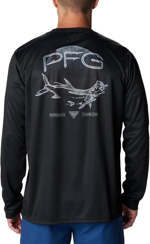 Columbia Men's Long Sleeve Terminal Tackle PFG Shirt - Tarpon Rise Design for Comfort