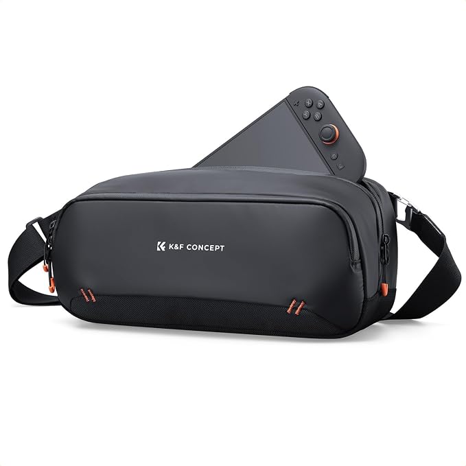 K&F CONCEPT Storage Sling Bag, Vlog Photography Camera Bag, Portable Carrying
