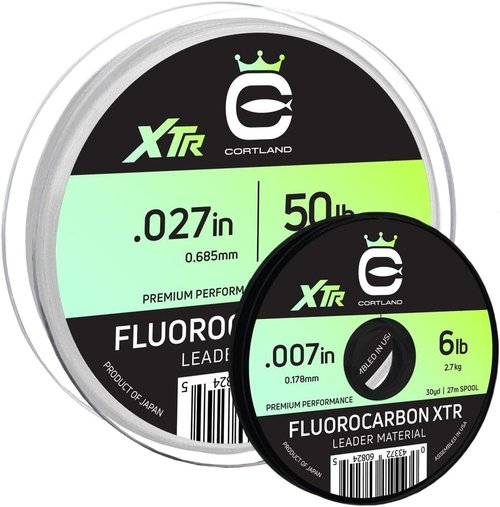 Cortland Fluorocarbon XTR Leader Material - High Strength & Low Visibility Fishing Line