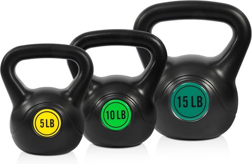 Fitvids Kettlebell Set - Strength Training Weights for Home Workouts | Adjustable 10-40 lbs