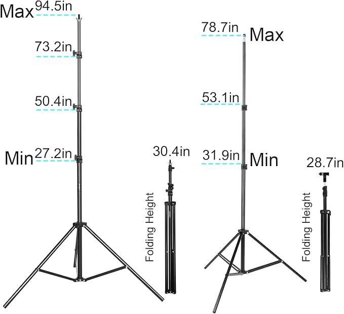 Photography Lighting kit with Backdrops, 8.5x10ft Backdrop Stands, UL Certified