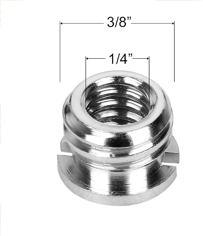22Pack ChromLives Camera Screw Adapter 1/4 to 1/4 Screw to 3/8 Tripod Adapters