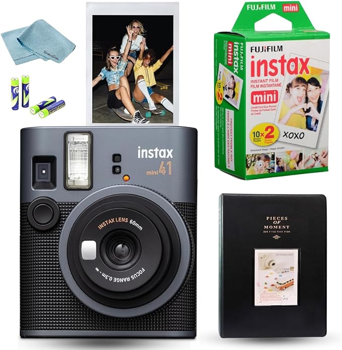 FUJIFILM Mini 41 Instant Film Camera Bundle – Instant Photo Camera