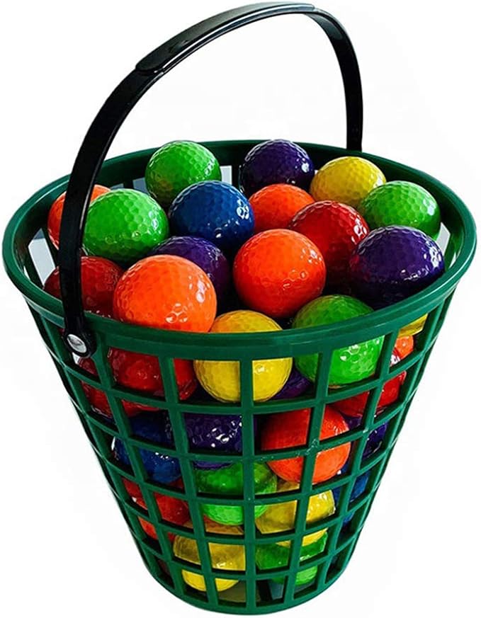 ZLY Golf Ball Basket, Golfball Container with Handle Ball Holder Contain Stadium Accessories