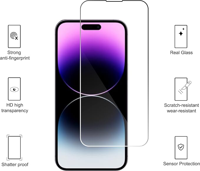 Ailun Screen Protector for iPhone 14 Plus/iPhone 14 Pro Max Display 3 Pack