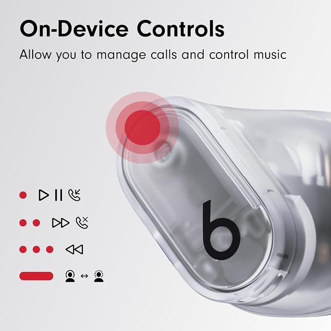 Beats Studio Buds + - Transparent with AppleCare+ (2 Years)