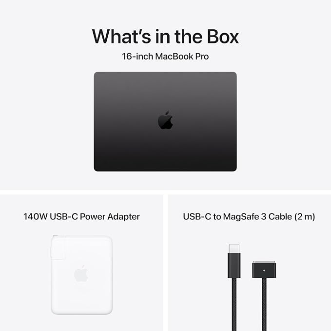 Apple 2026 MacBook Pro Laptop with Apple M5 Max chip with 18-core CPU and 40-core GPU: Built for AI, 16.2-inch Liquid Retina XDR Display, 48GB Unified Memory, 2TB SSD, Wi-Fi 7; Space Black