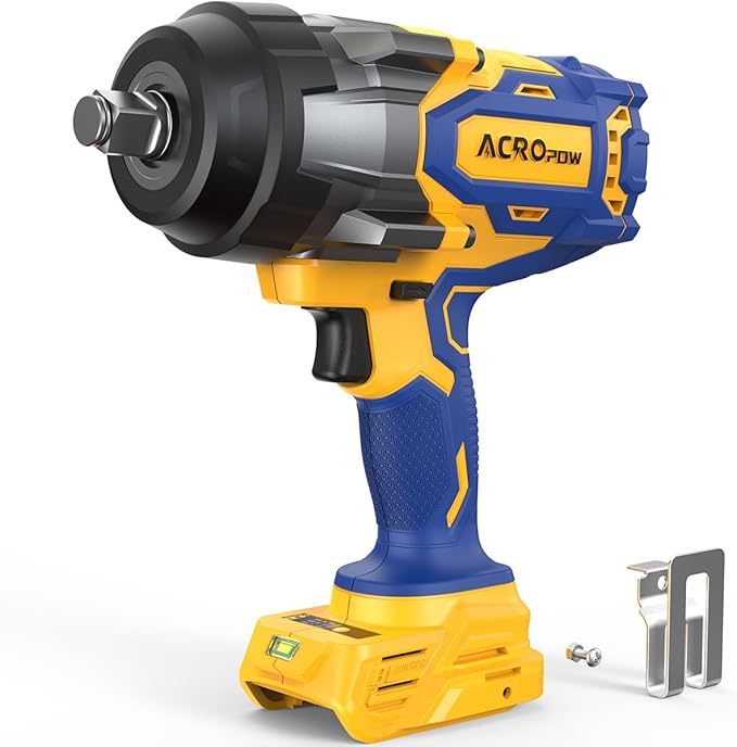 Cordless Impact Wrench Compatible with DEWALT 20V MAX Battery， 1/2” 1700FT-LBS Brushless High Torque Impact Driver, Auto-Stop Reverse, Variable Speed Heavy Duty Impact Gun(Bare Tool)