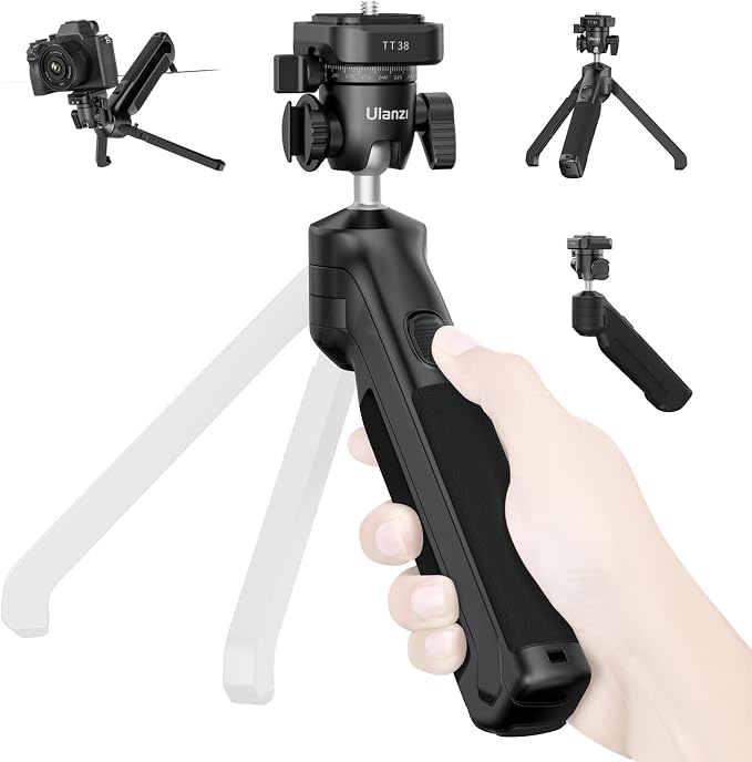 ULANZI TT38 One-Click Opening Vlogging Tripod Uka Quick-Release F38 w Cold Shoe