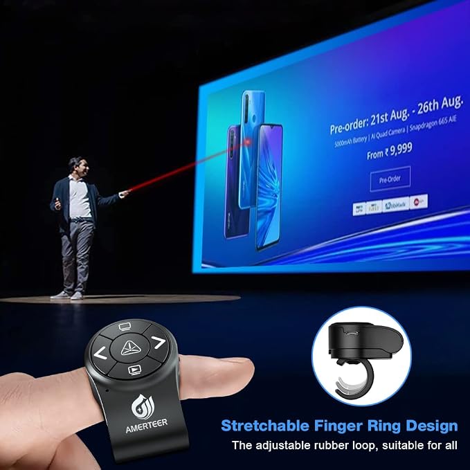 AMERTEER Wireless Presentation clicker