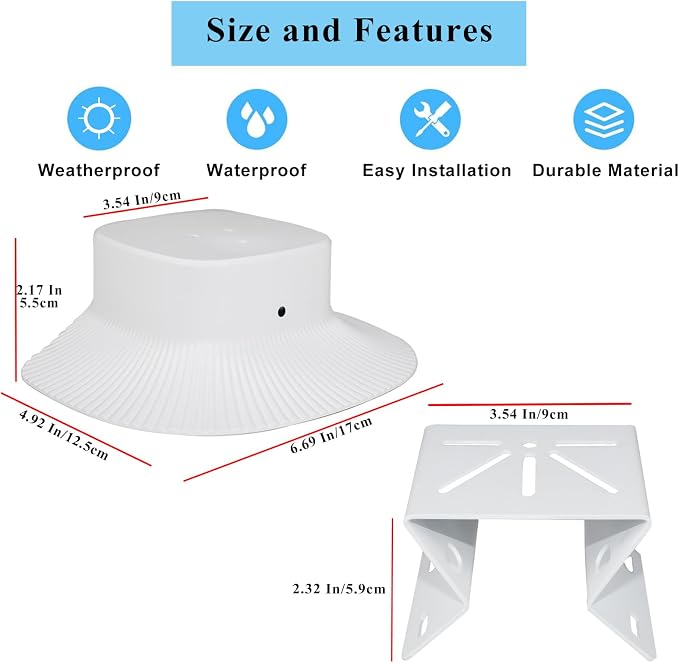 Camera Corner Mount + Rain Cover Compatible
