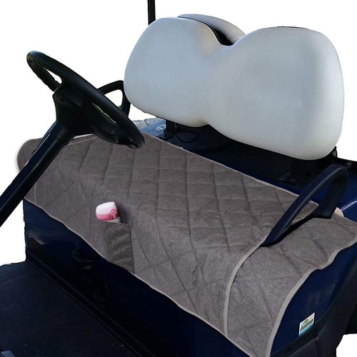 EZGO Golf Cart Seat Blanket & Cushion Covers for 2-Person Seats - Club Car & Golf Cart Accessories Gift for Men
