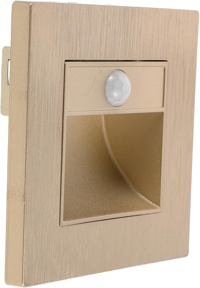 Indoor Motion Sensor Led Stair Lights Eye-Caring Warm Glow Step Lights for Hallways Rvs and Outdoor Use Durable Embedded Design with Smart Sensor Technology