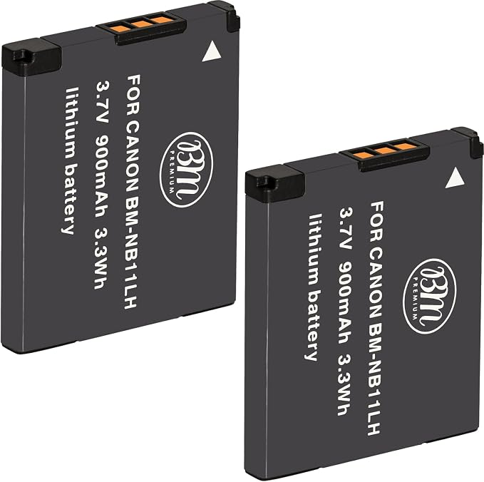BM 2 Pack of NB-11LH Batteries for Canon PowerShot Elph 110 Elph 130 Elph 135