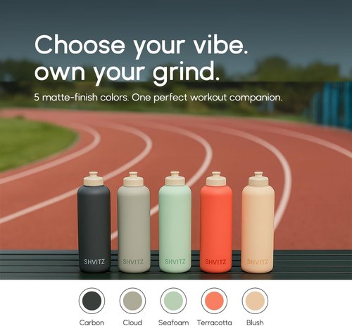 **Skiennix Sports Water Bottle - Lightweight, No Spill Design with One-Hand Spout - BPA Free - 24oz**