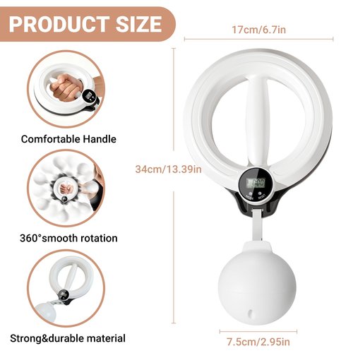 Ann Katy 360° Rotating Wrist & Forearm Trainer for Women & Men – Arm, Wrist,Shoulder & Chest Workout Equipment for Home Gym,Upper Body Strength Training & Fitness Exercise