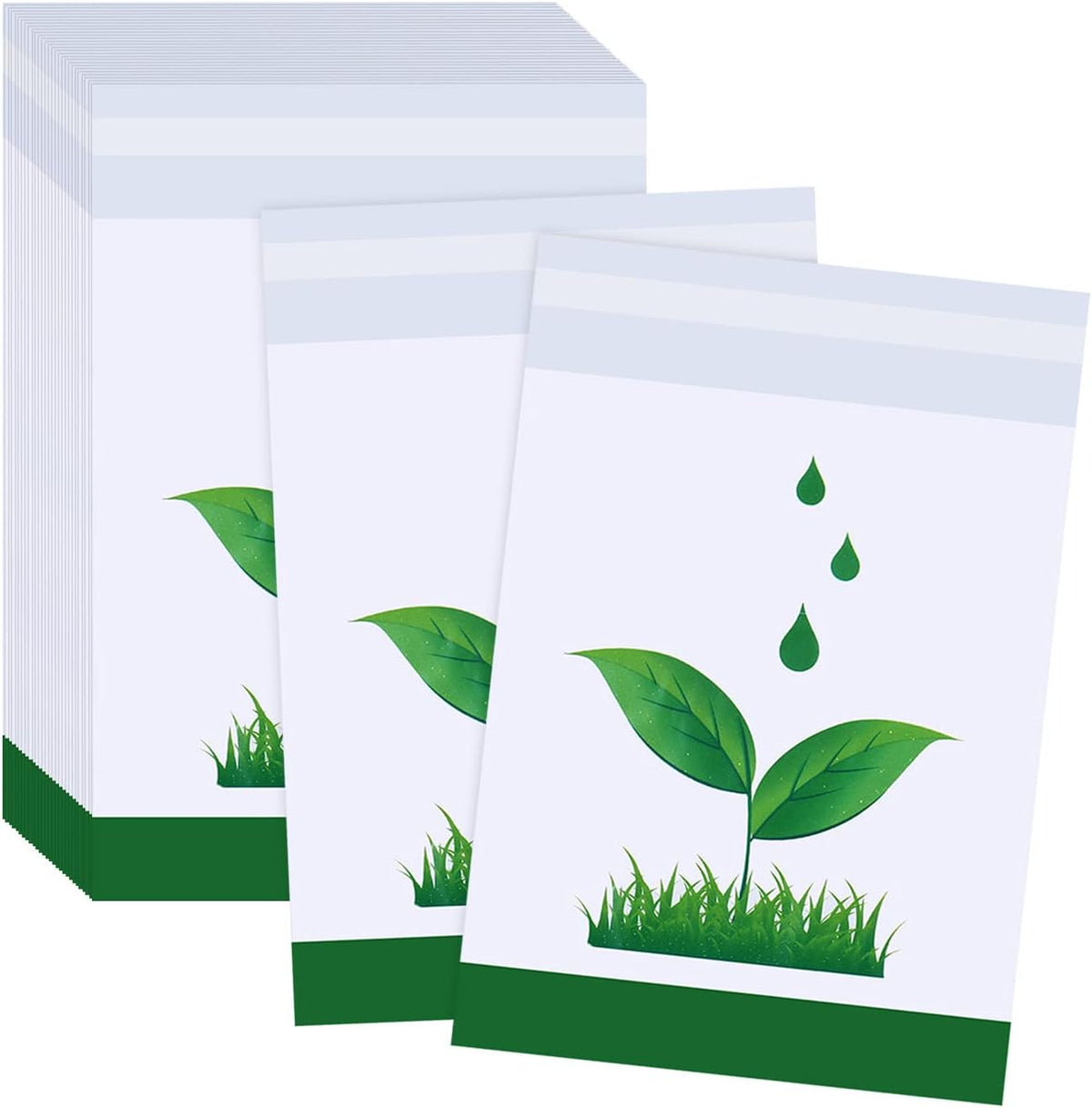 Disposable Car Trash Bag - 100 Pcs Stick-on, Portable, Leak Proof Adhesive Bags for Cars