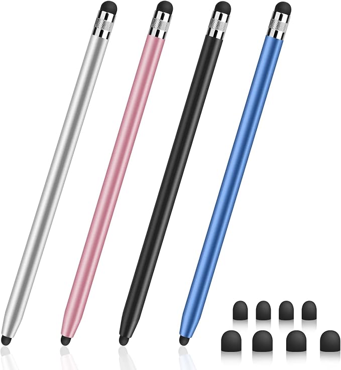 Stylus Pen for Touchscreen, Digiroot 4 Pcs Stylus Pens for iPad, High