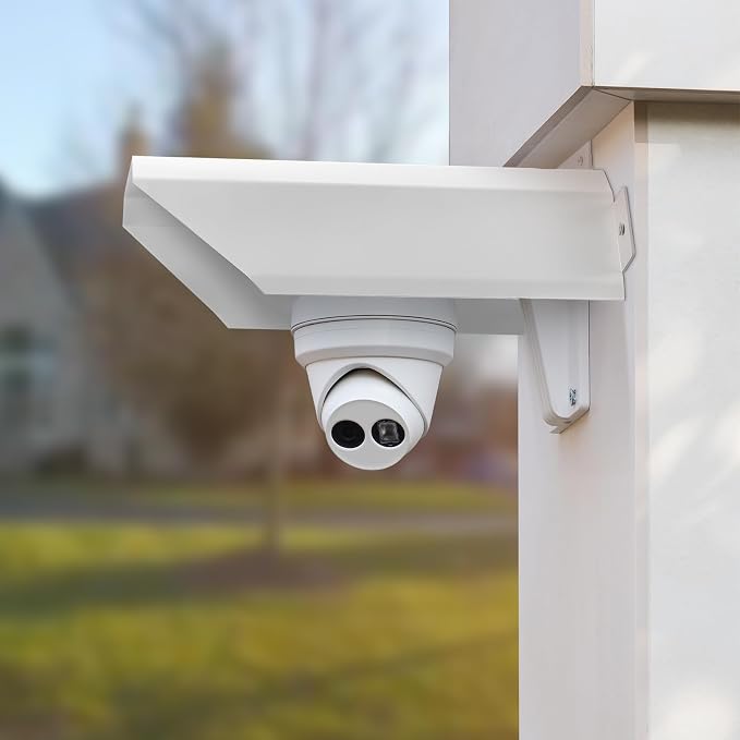 Moxweyeni 2 Pack Universal Metal Security Camera Cover Aluminum Waterproof Sun