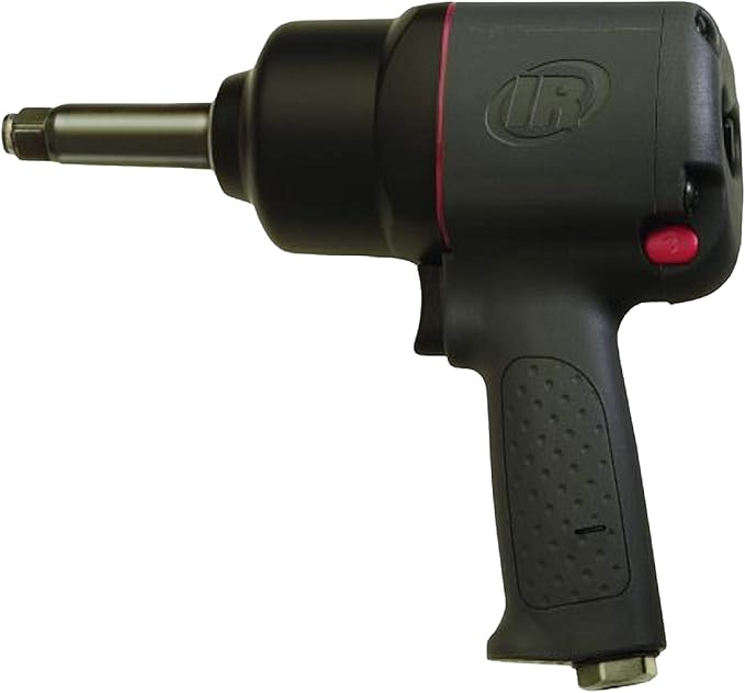 Ingersoll Rand 2130-2 1/2" Air Impact Wrench with 2" Extended Anvil, 550 ft-lbs Max Torque Output, 9500 RPM, Heavy Duty, Lightweight, Use for Changing Tires, Auto Repair, Black
