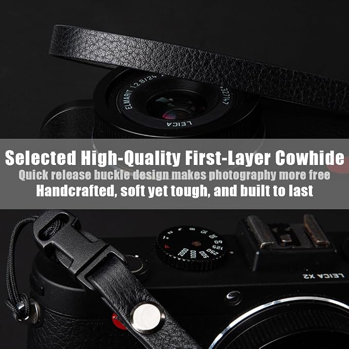 Vintage Minimalist Leather Camera Neck Shoulder Strap
