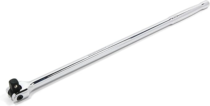 Powerbuilt 1/2" Drive Flex Handle, 24 Inches Long Extension Breaker Bar, Chrome Vanadium Steel Made - 640854