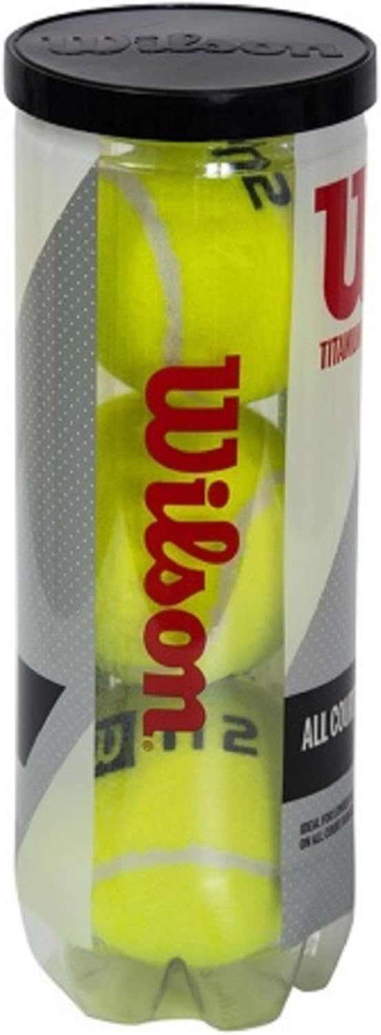 Wilson Tennis Balls - Premium Titanium for All Court Surfaces | Durable & High Performance
