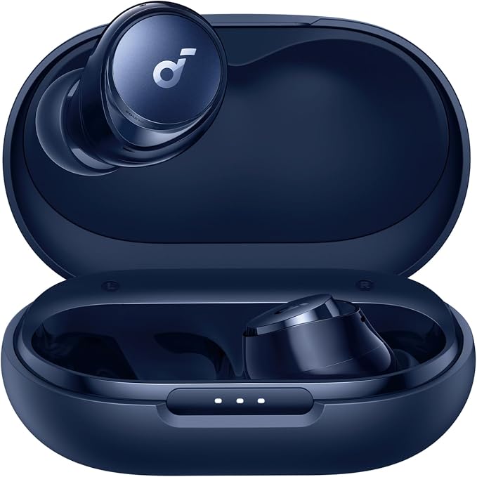 Soundcore by Anker Space A40 Adaptive Active Noise Cancelling Earbuds | Reduce Noise by Up to 98%, Ultra Long 50H Playtime, 10H Single Playtime, Hi-Res Sound, Comfortable Fit, Wireless Charge