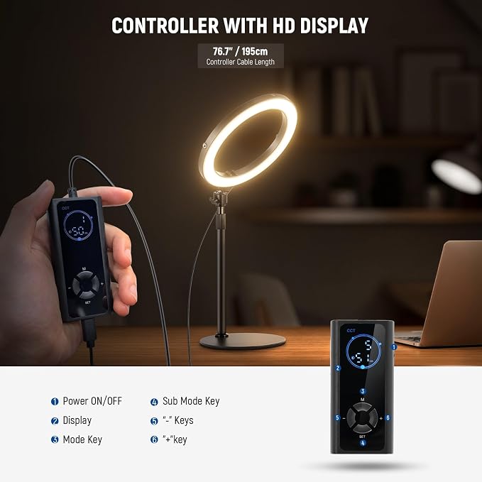 NEEWER 10" 20W LED Ring Light
