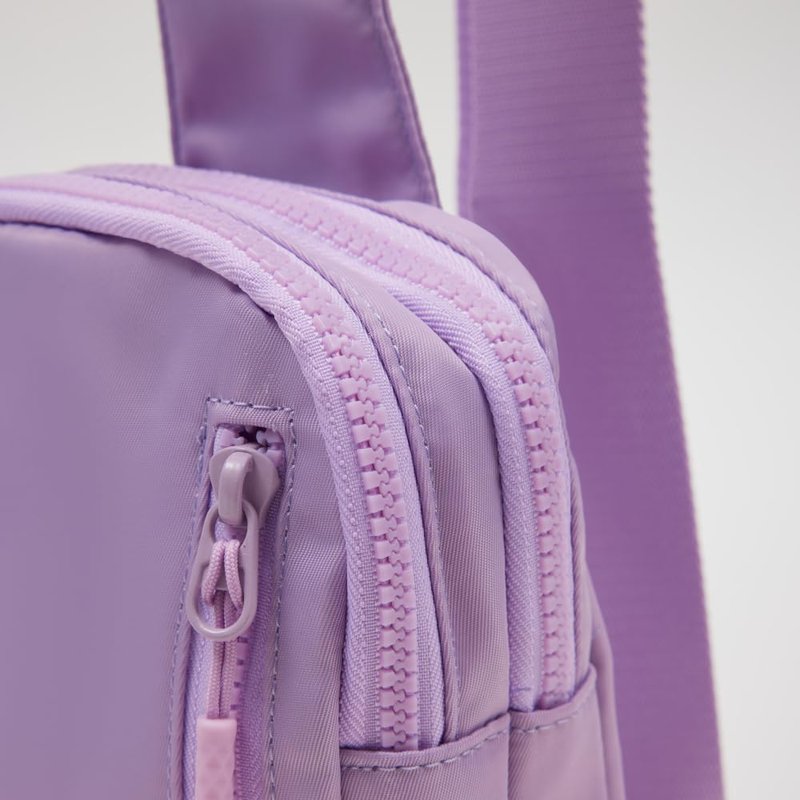 VAKAER Convertible Sling Backpack for Women & Men – Lightweight 3-in-1 Crossbody Daypack with Adjustable Strap, Anti-Theft Pocket, Water-Resistant Small Travel Bag (Light Purple)