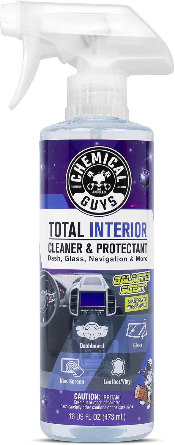 Chemical Guys Total Interior Cleaner & Protectant - 32 oz Galactic Scent All-in-One Car Interior Cleaner for Dash, Seats, Carpet, Glass, Vinyl, Leather, and Plastic - Cleans & Protects Every Surface