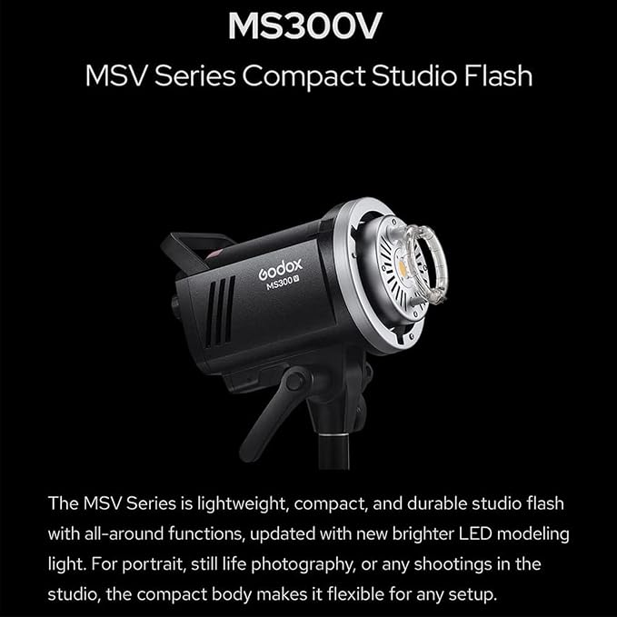 Godox MS300V MS300-V Compact Studio Strobe Flash Light - 300W