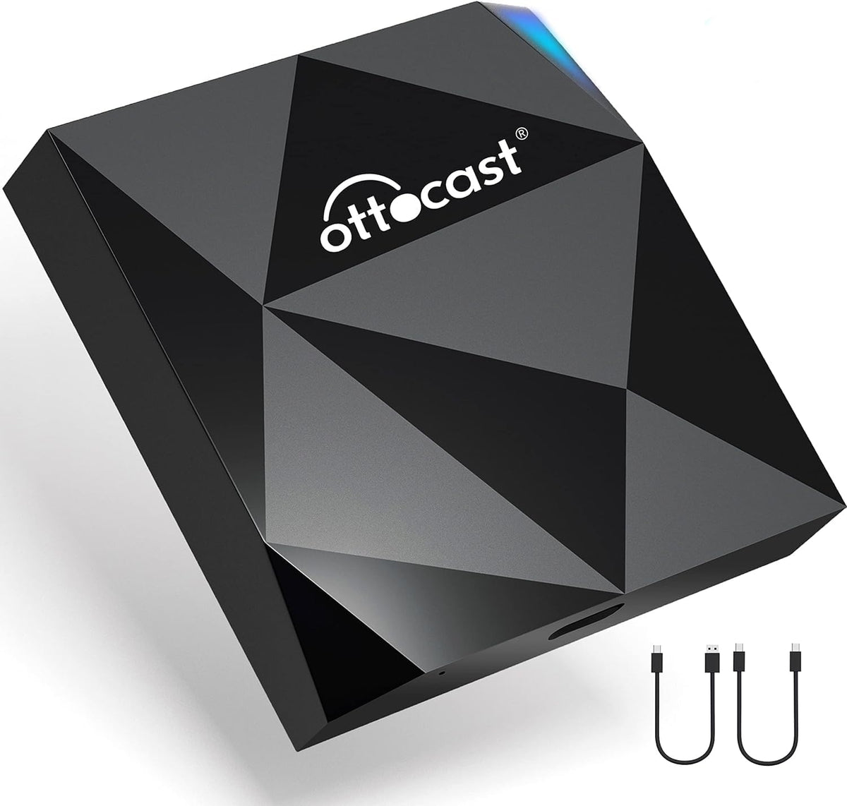 OTTOCAST U2-AIR Wireless CarPlay Adapter for Apple iPhone, Convert Wired to Wireless Plug & Play Dongle 5Ghz WiFi Auto Connect Online Update for iPhone & OEM Wired CarPlay Cars