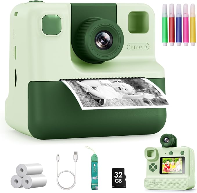 Kids Camera Instant Print, Christmas Birthday Gifts