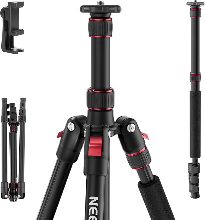 NEEWER Basics TP15 Camera Tripod Monopod, Ball Head Not Included