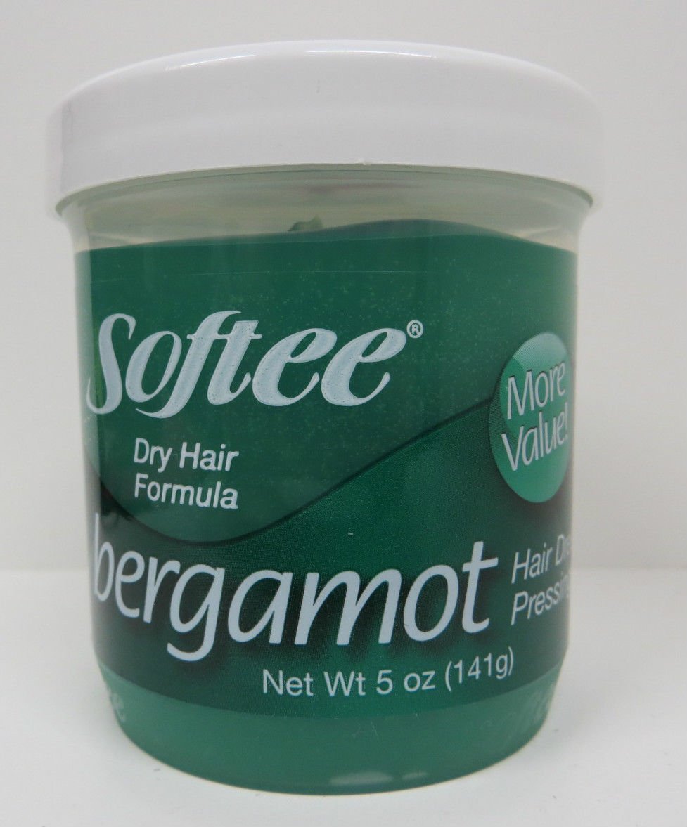 Softee Bergamot Hair Dress and Pressing Oil, 5 Ounce