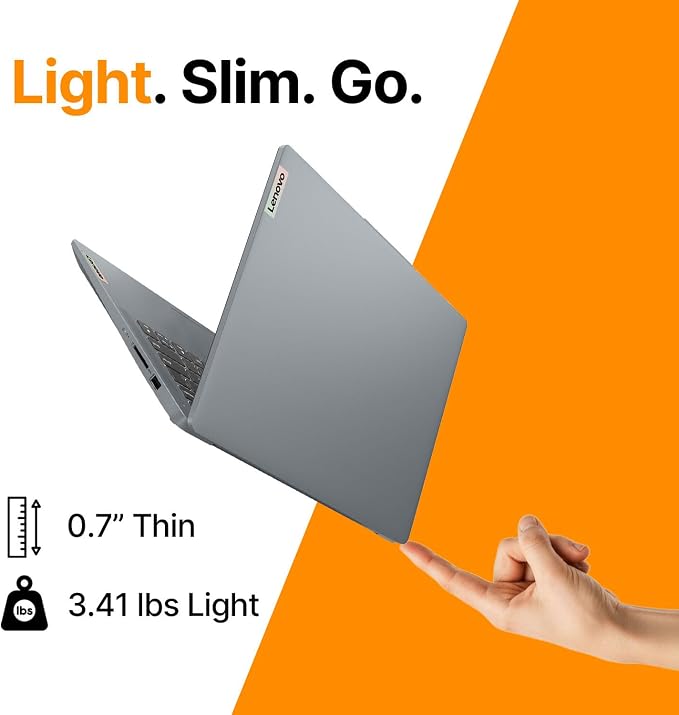 Lenovo IdeaPad Slim 3i • 15.6" FHD Laptop with Microsoft Office 365 • Intel 4 Cores • 128GB SSD • DDR5 • Quick Setup, Lightweight • Win 11